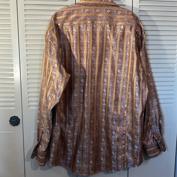 LEONARDY ITALY| Men's  SHIRT BUTTON DOWN size 3XL - Picture 6 of 6